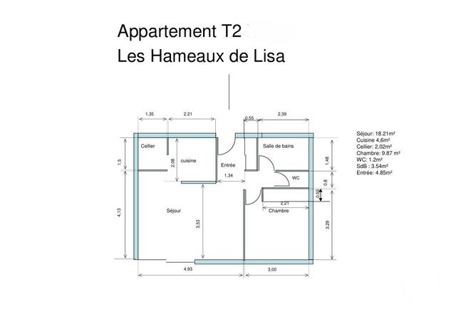 Appartement F2 à vendre - 2 pièces - 44.29 m2 - PESSAC - 33 - AQUITAINE - Century 21 A.C.O.