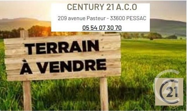 terrain à vendre - 765.0 m2 - PESSAC - 33 - AQUITAINE - Century 21 A.C.O